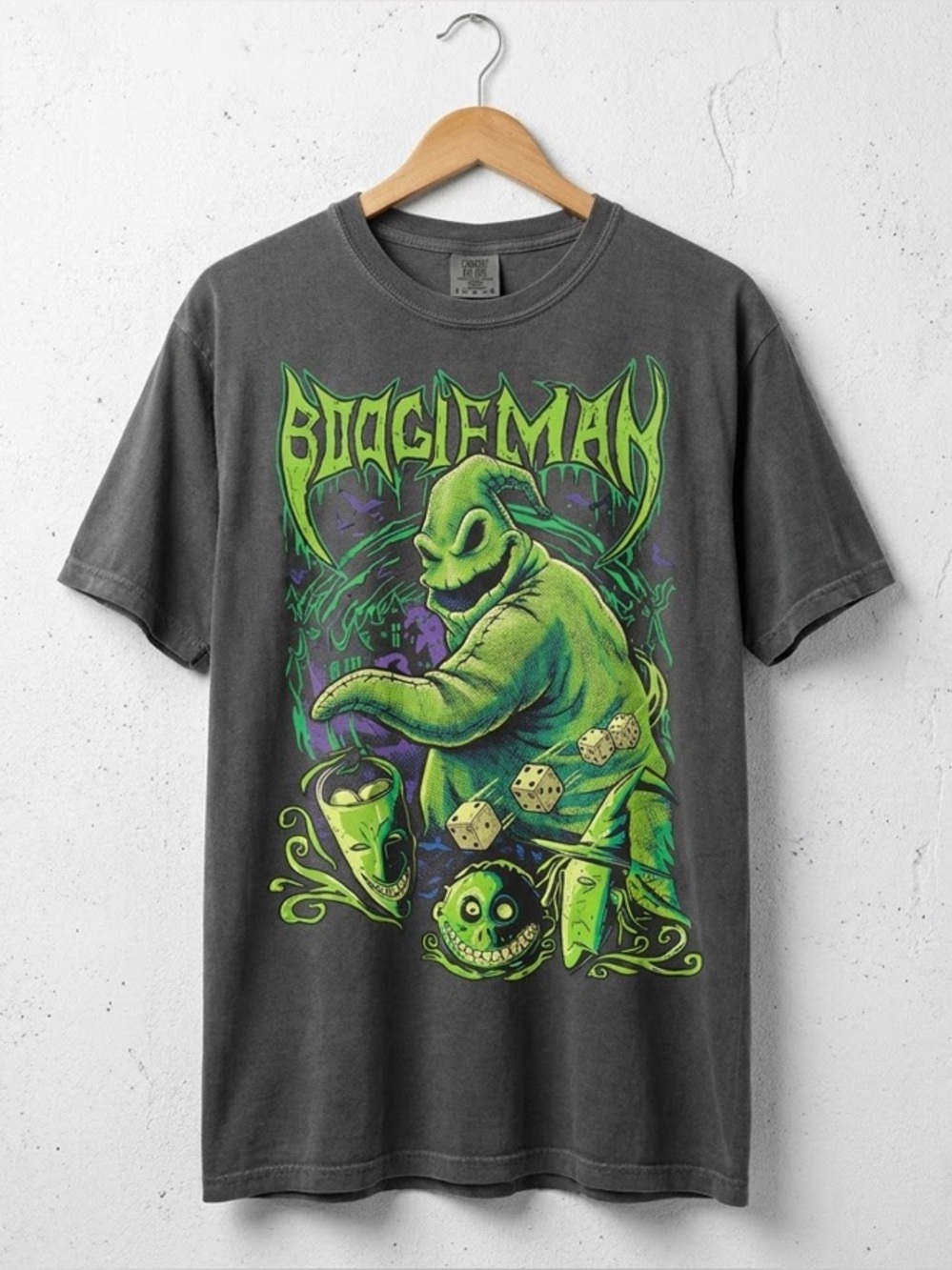 BOOGIEMAN Oogie Boogie Shirt, Comfort Colors Halloween Tee